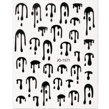 Roniki matrica - öntapadó - fekete körömdíszítő