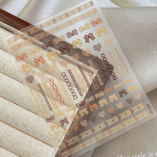 Roniki matrica - öntapadó - pulcsi mintás körömdíszítő