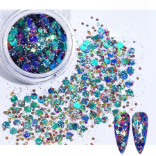 Roniki Mermaid glitter 12 körömdíszítő