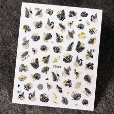 Roniki metál matrica - öntapadó - őszi körömdíszítő