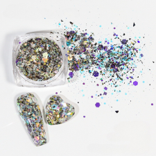 Roniki Metallic chunky glitter 07 körömdíszítő