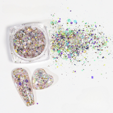 Roniki Metallic chunky glitter 08 körömdíszítő