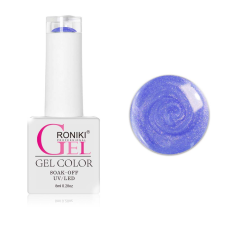 Roniki Pearl threaded széria - 10 sötétkék gyöngyház gél lakk lakk zselé