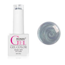 Roniki Pearl threaded széria - 11 szürke gyöngyház gél lakk lakk zselé