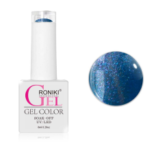 Roniki színváltó chameleon cat eye gél lakk 11 - mágnesezhető lakk zselé