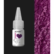 Roniki Teddy - plüsspor - lila körömdíszítő