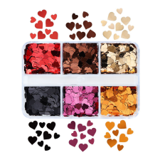 Roniki Valentin glitter - szív glitter szett körömdíszítő