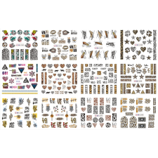 Roniki vizes matrica - állatminta - 12 db körömdíszítő