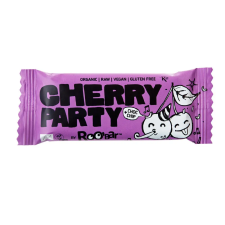 Roobar Cseresznyés nyers szelet - cherry party - 30g reform élelmiszer