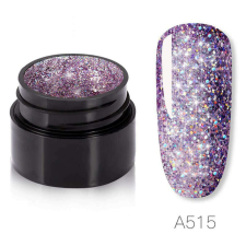 ROSALIND glitteres csillogó UV zselé - 5 ml - A515 Lila műköröm zselé