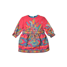 Rosalita színes mintás bébi lány ruha – 68 cm
