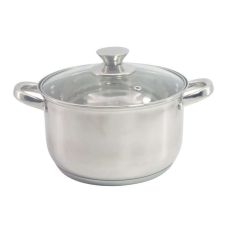Rosberg Fazék fedővel Rosberg R51210L20, 20 cm, 3,4 l, Indukciós, Inox edény