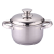 Rosberg Fazék fém fedéllel Rosberg R51210L22S, 22 cm, 4,5 l, Indukciós, Inox
