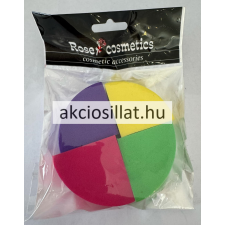 Rose Cosmetics Kozmetikai szivacs 4 db-os színes háromszőg alakú smink kiegészítő