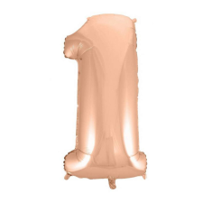 Rose Gold 1-es szám fólia lufi 92 cm party kellék