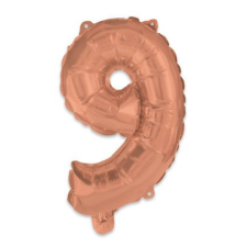  Rose Gold 9-es szám fólia lufi 95 cm party kellék