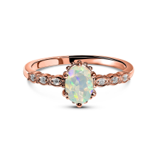  Rose Gold Royal Opal ezüst gyűrű 9 gyűrű