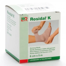  ROSIDAL K rövid nyúlású rugalmas pólya 5 m x 6 cm gyógyászati segédeszköz