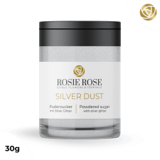 ROSIE ROSE glitterpor, ezüst, 30g sütés és főzés