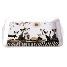 Rosina Wachtmeister fémtálca - Cats Sepia - 32x2x19 cm konyhai eszköz