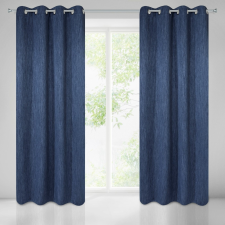 Rossie sötétítő függöny melange szövetből Sötétkék 135x250 cm lakástextília