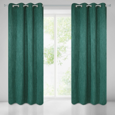 Rossie sötétítő függöny melange szövetből Sötétzöld 135x250 cm lakástextília