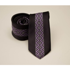 Rossini Prémium slim nyakkendő -  Lila mintás nyakkendő