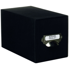 Rössler Papier GmbH and Co. KG Rössler Soho fiókos doboz CD (14x26x15,4 cm, fém fogóval) fekete bútor