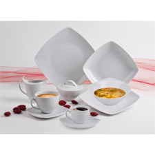 ROTBERG 1201QFE002 Quadrate Mélytányér 21 cm - Fehér (6 db) (1201QFE002) tányér és evőeszköz
