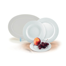 ROTBERG Desszertes tányér,rotberg, fehér, 19 cm, 6db-os szett, &quot;basic&quot; 1202bas002 tányér és evőeszköz