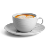 ROTBERG Elegante Kávéscsésze csészealjjal 25cl - Fehér (6 db)