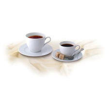 ROTBERG Kávéskészlet, porcelán, 22 cl, ROTBERG &quot;Basic&quot;, fehér tányér és evőeszköz