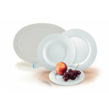 ROTBERG Lapostányér,ROTBERG, fehér, 24 cm, 6db-os szett, "Basic" tányér és evőeszköz