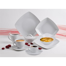 ROTBERG Tejszín kiöntő, porcelán, négyszögletes,20 cl, , "Quadrate", fehér alapvető élelmiszer
