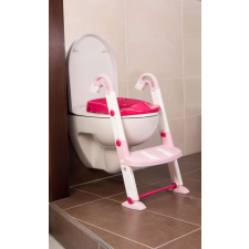 Rotho Babydesign Kidskit 3in1 wc Fellépő lépcső, bili és szűkítő egyben #fehér-rózsaszín bili