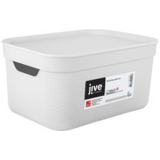 Rotho Jive Deco műanyag tároló doboz 5 liter fehér (1052201023) (Rotho1052201023) - Háztartási tárolódobozok bútor