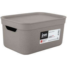 Rotho JIVE DECO MŰANYAG TÁROLÓ DOBOZ, 5L - CAPPUCCINO bútor