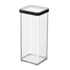 Rotho Loft műanyag konyhai tárolódoboz 1.5 liter átlátszó-fekete (1160508080) (rotho1160508080) papírárú, csomagoló és tárolóeszköz
