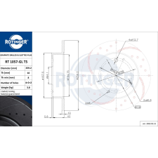 Rotinger féktárcsa ROTINGER RT 1057-GL T5 féktárcsa