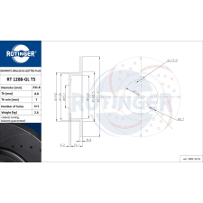 Rotinger féktárcsa ROTINGER RT 1288-GL T5 féktárcsa