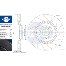 Rotinger féktárcsa ROTINGER RT 20653-GL T6 féktárcsa