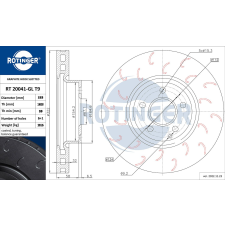 Rotinger féktárcsa ROTINGER RT 20720-GL T9 féktárcsa