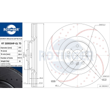 Rotinger féktárcsa ROTINGER RT 20993HP-GL T5 féktárcsa