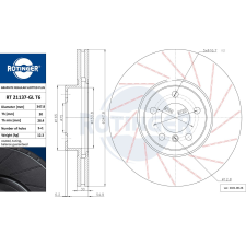 Rotinger féktárcsa ROTINGER RT 21137-GL T6 féktárcsa