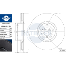 Rotinger féktárcsa ROTINGER RT 21137HP-GL féktárcsa