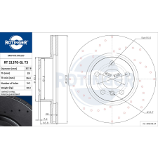 Rotinger féktárcsa ROTINGER RT 21370-GL T3 féktárcsa