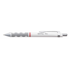 Rotring Golyóstoll, 0,8 mm, nyomógombos, fehér tolltest, ROTRING "Tikky III", kék toll