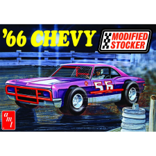 ROUND2 AMT 1/25 1966 Chevy Impala Modified Stocker autó modell makett