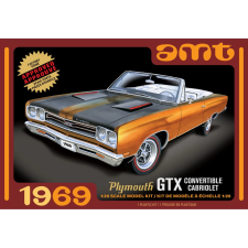 ROUND2 AMT 1/25 1969 Plymouth GTX Convertible autó modell makett