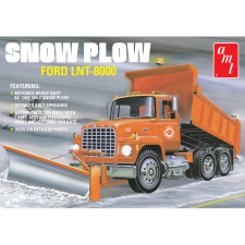 ROUND2 AMT 1/25 Ford LNT-8000 Snow Plow hóekés kamion modell makett